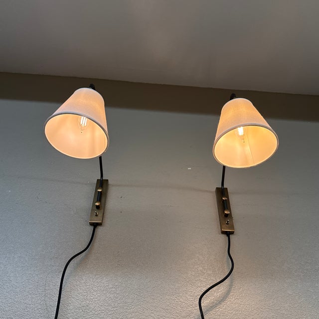 Coastal Coastal Serena & Lily Flynn Plug in Wall Sconces, Pair For Sale - Image 3 of 12