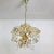 Chandelier in Gold with Square Shaped Glass by Ernst Palme, 1960s For Sale - Image 9 of 14