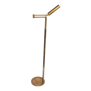 Mid Century Koch & Lowy Articulating Brass Pharmacy Lamp For Sale