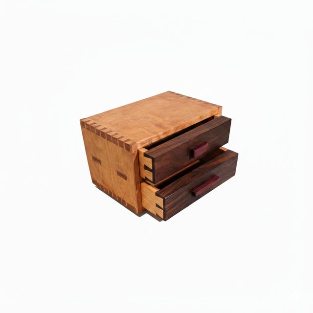 Not Yet Made - Made To Order Handmade Two-Drawer Dovetailed Box by Giuseppe Deepak Benti For Sale - Image 5 of 5