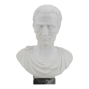 Julius Caesar Bust Sculpture by A.Santini