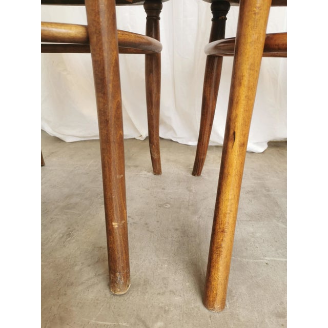 Vintage Bentwood Dining Chairs, 1970s, Set of 4 For Sale - Image 4 of 18