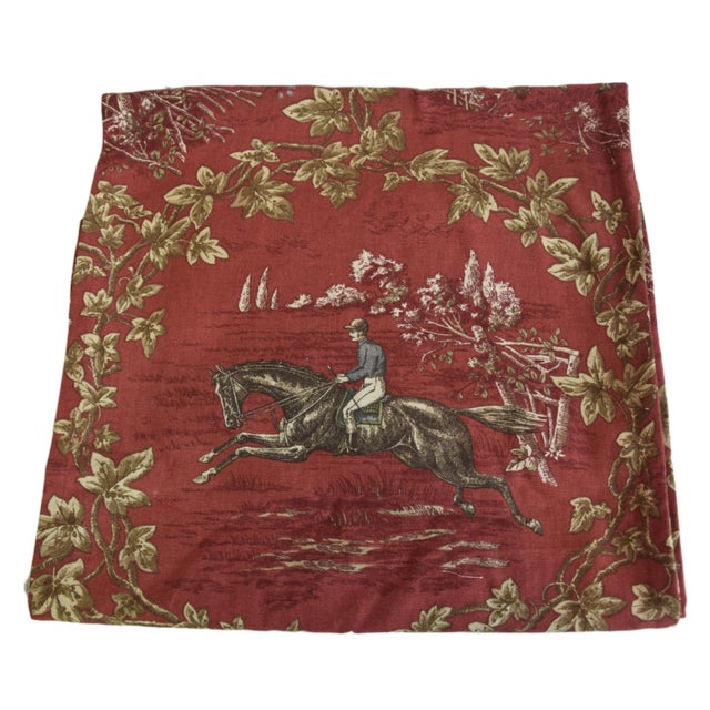 Equestrian Horse Jockey Table Runner 110" Long X 16" Wide Chairish