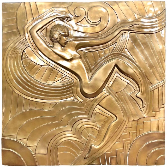 Gilded Wall Relief of Ballets Russes For Sale - Image 5 of 10