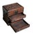 1980s Vintage Carved Huali Wood Two-Drawer Jewelry Box For Sale - Image 4 of 9