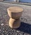 Solid White Oak Hourglass Side Table For Sale - Image 4 of 4