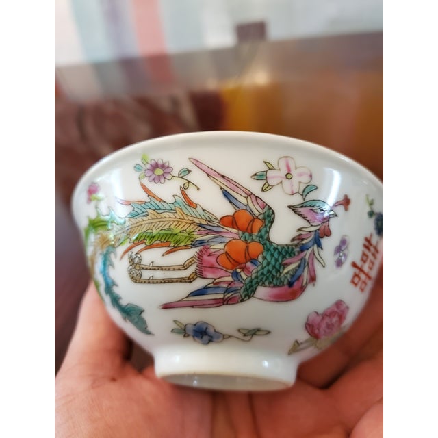Vintage Chinese Porcelain Signed Bowl For Sale - Image 4 of 10