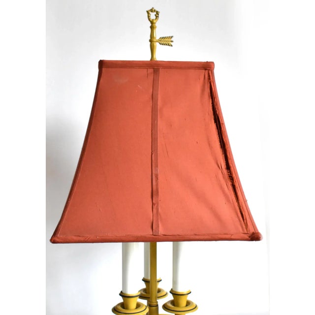 Tole Bouillotte Lamp For Sale - Image 9 of 12