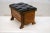 Wood Early 20th Century Victorian Oak Footstool For Sale - Image 7 of 12