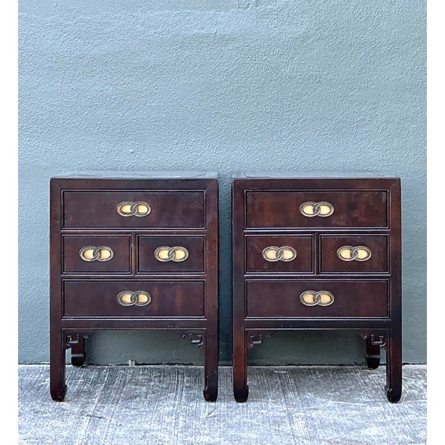 Vintage Henredon Fretwork Nightstands - A Pair For Sale In West Palm - Image 6 of 11