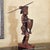 Vintage Hand-Carved Filipino Igorot Warrior Wood Sculpture – 23” For Sale - Image 16 of 18