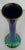 Timeless modern Antique Loetz Tall Blue and Green Iridescent Art Glass Vase, circa 1910’s
