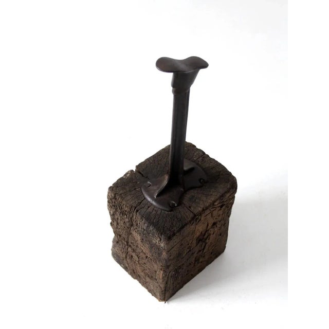 Antique Cobblers Anvil Stand For Sale - Image 4 of 12