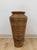 Mid-Century Modern Pencil Reed Rattan Gabriella Crespi Style Tall Vase Vintage Coastal Boho MCM For Sale - Image 3 of 7