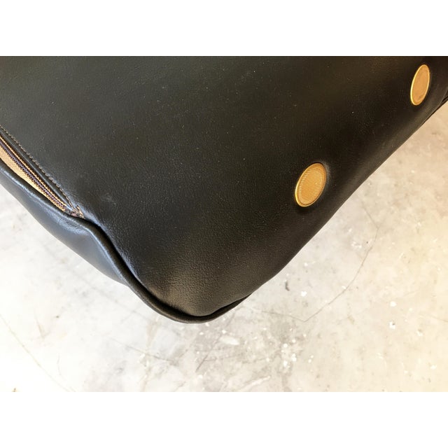 Danish Black Ottoman, 1960s For Sale - Image 4 of 5