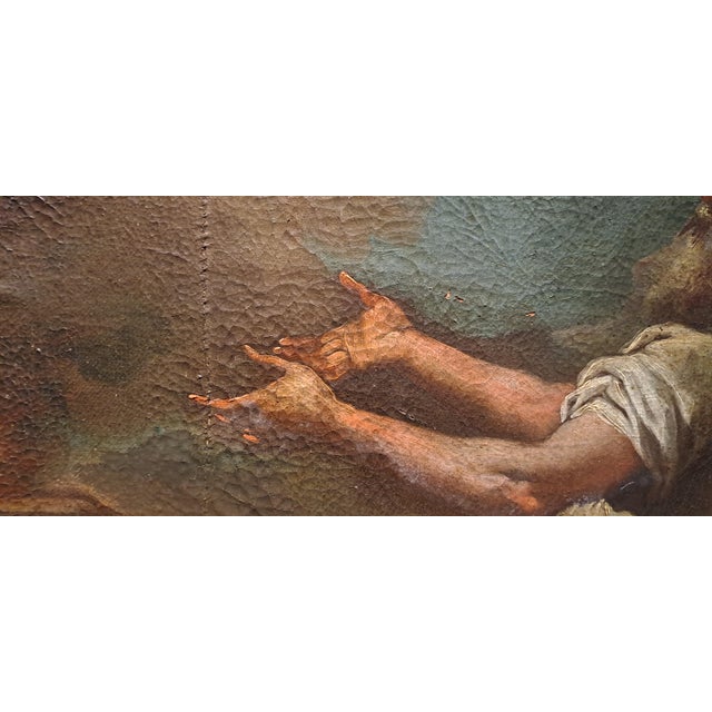 Noah's Sacrifice After the Flood, Oil on Canvas, 17th-18th Century For Sale - Image 9 of 10