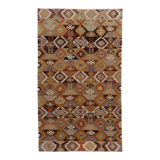 Vintage Circa 1940 Turkish Kilim 5ft 4in X 9ft 4in For Sale