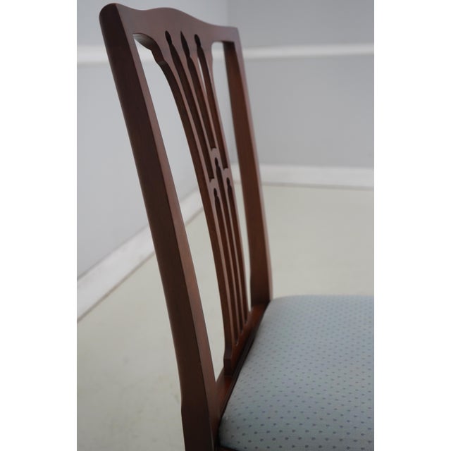 Brown Set of 6 Kittinger Old Dominion Mahogany Dining Chairs For Sale - Image 8 of 18