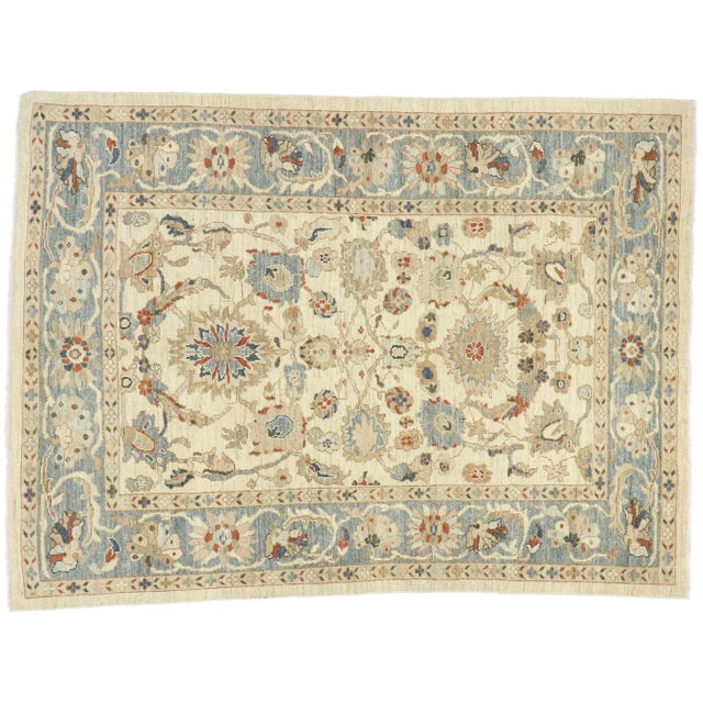 Persian Sultanabad Rug - 06'10 X 09'00 For Sale - Image 9 of 10
