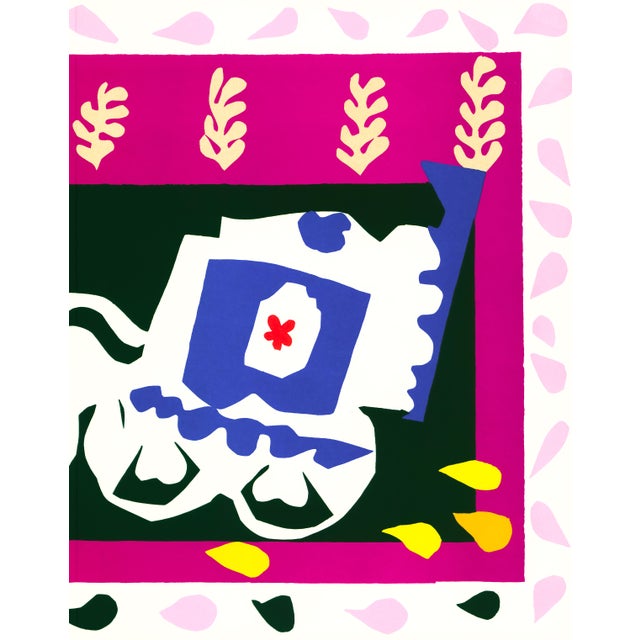 Abstract 1983 MoMA Edition Matisse Jazz Lithograph "L'Enterrement De Pierrot" (Pierrot's Funeral) For Sale - Image 3 of 8