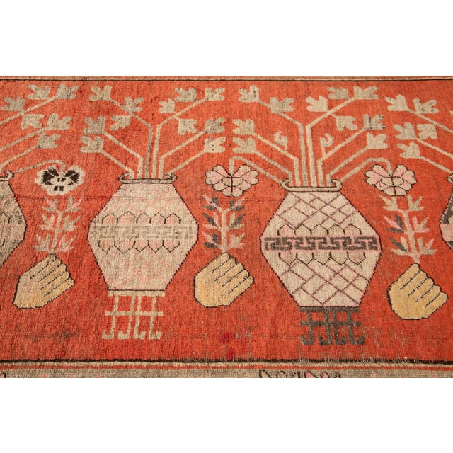 Early 20th Century Antique Khotan Scatter Wool Rug For Sale - Image 9 of 13