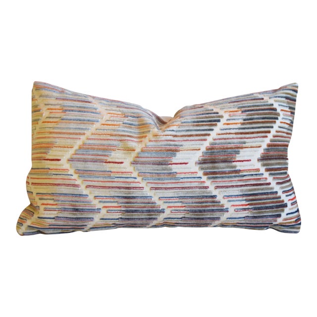Kravet Couture Chevron Pillow For Sale