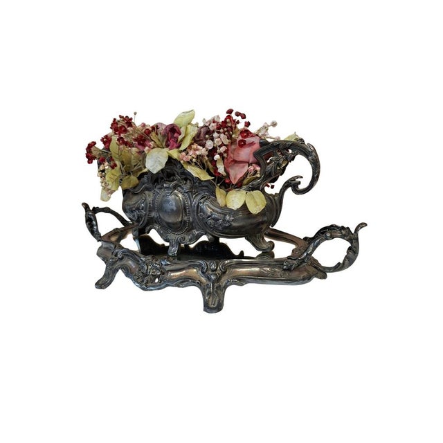 Antique Centerpiece with Mirror, 1900s For Sale - Image 15 of 18