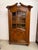 French Late 19th Century Louis XV Style oak bookcase, circa 1860, featuring a single glazed door with nine individual...
