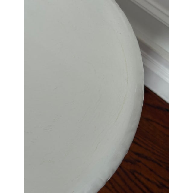 1970s Vintage Clamshell Trompe Le' Oeil Garden Stool -Made in Italy For Sale - Image 9 of 12