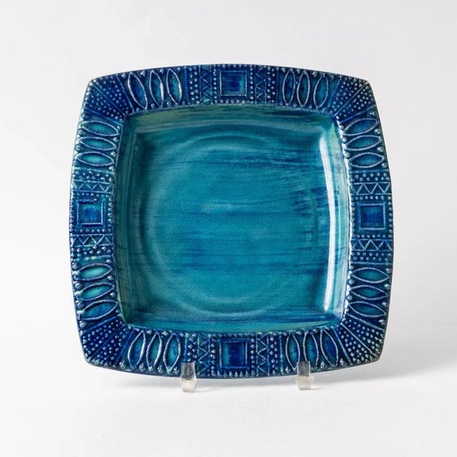 Turquoise Ceramic Bowl from Bay Keramik, 1970s For Sale - Image 4 of 10