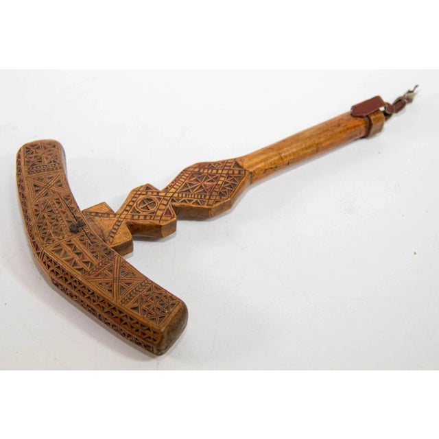 Moroccan Berber Wooden Sugar Hammer Marteau a Sucre Deggaga For Sale - Image 9 of 12