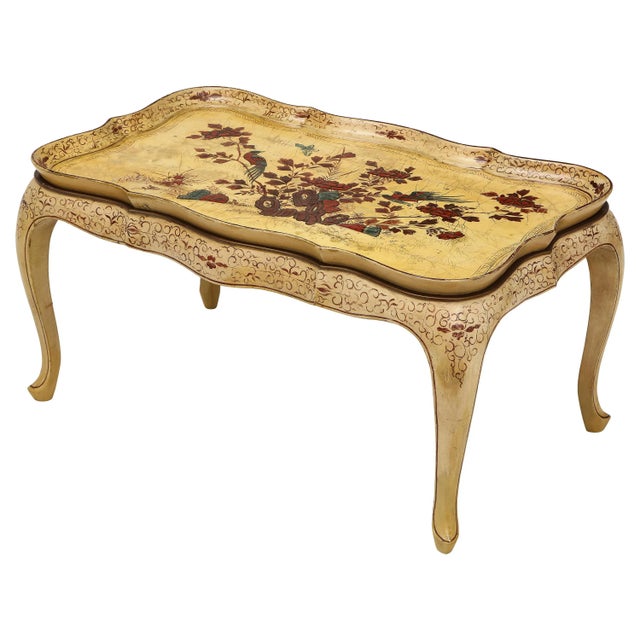 Louis XV Style Chinoiserie Tray Top Low Table For Sale - Image 12 of 12