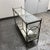 Metal Hollywood Regency Metal + Glass Console Table, Vintage For Sale - Image 7 of 12