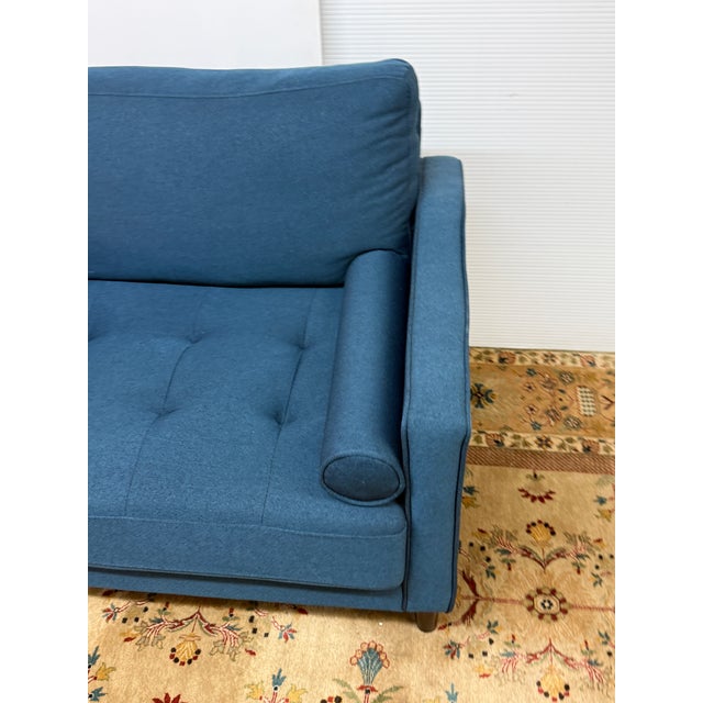 Mid-Century Modern Lifestyle Solution Lilith Lounge Chair, Teal For Sale - Image 3 of 12