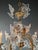 Vintage Lustre Flower Glass Brass Chandelier, Venice For Sale - Image 9 of 12