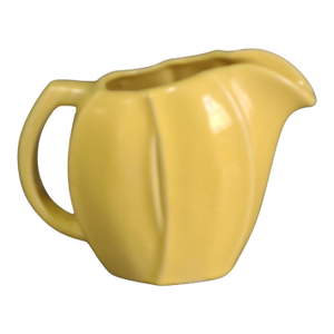 Vintage Retro McCoy Pottery Yellow Glazed Ceramic Tulip Pitcher