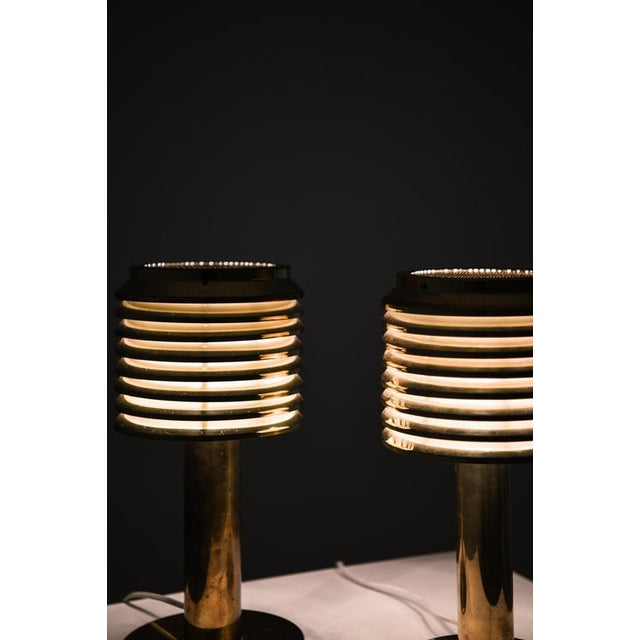 Table Lamps in Brass attributed to Hans-Agne Jakobsson, 1950s, Set of 2 For Sale - Image 10 of 12