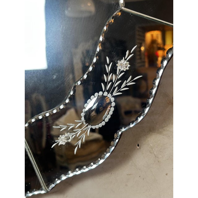 Vintage Venetian Mirror, 1960 For Sale - Image 6 of 10