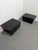 Vintage Low Italian Wooden Bedside Tables with Glossy Lacquered Finish, 1970s, Set of 2 For Sale - Image 10 of 14