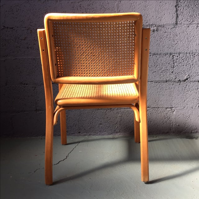 Danish Modern Bentwood Cane Chairs Set of 6 Chairish