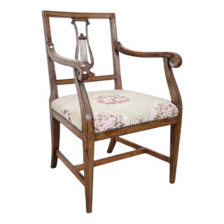 Armchair in Walnut, Mid-18th Century For Sale