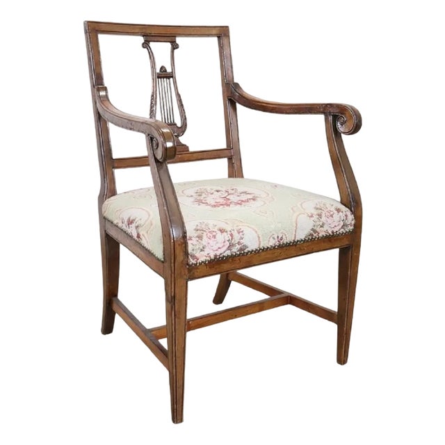 Armchair in Walnut, Mid-18th Century For Sale