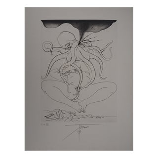 Pierre-Yves Tremois, Gorgote: Woman Captured by a Woman, Original Etching For Sale