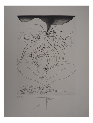 Pierre-Yves Tremois, Gorgote: Woman Captured by a Woman, Original Etching