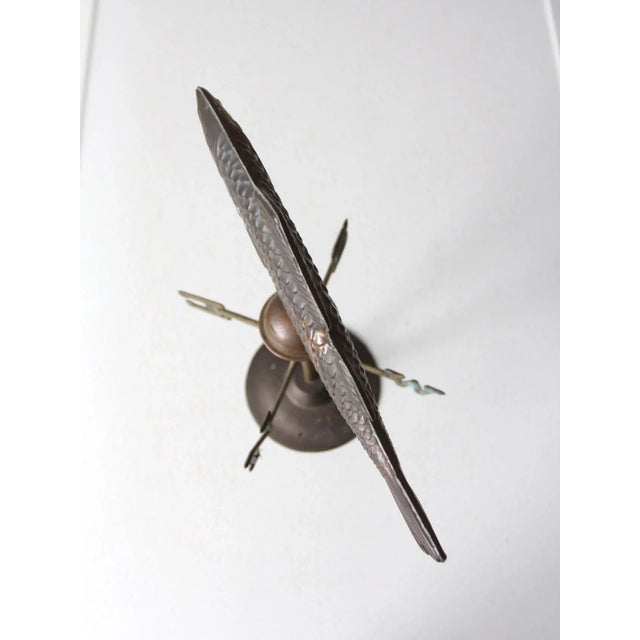 Rustic Vintage Copper Fish Weathervane For Sale - Image 3 of 11