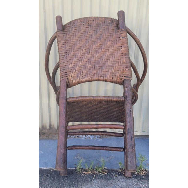 Old Hickory Barrel Back Side Chair For Sale - Image 10 of 10