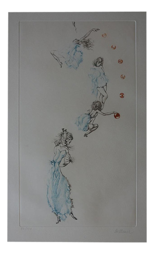 Hans Bellmer, Ball Games, Original Engraving