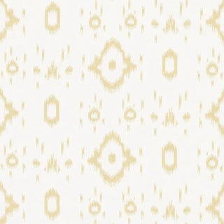 Schumacher X Veere Grenney Tabitha Fabric in Straw For Sale