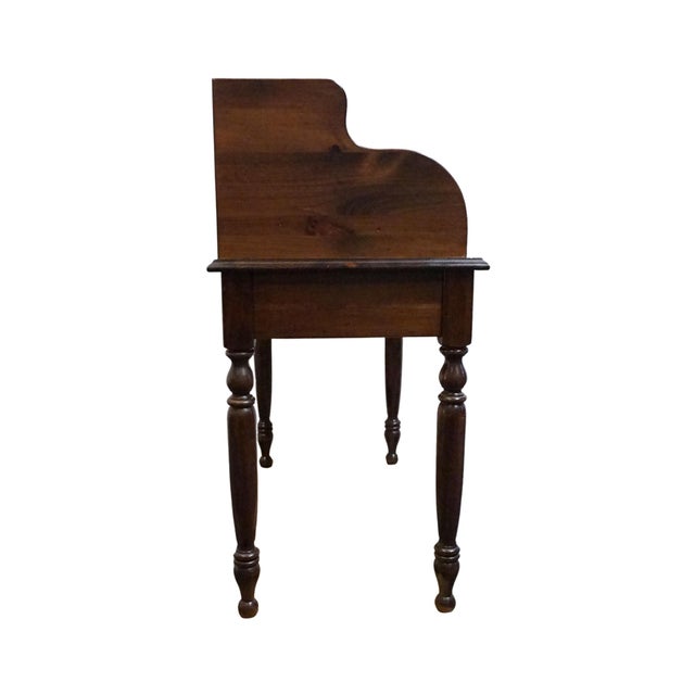 Ethan Allen Antiqued Pine Old Tavern Rustic Americana 40" Roll Top Desk 12-9513 For Sale - Image 15 of 16