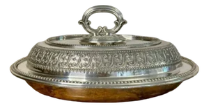 Antique Edwardian Silver Plated Entree Dish, 1900
